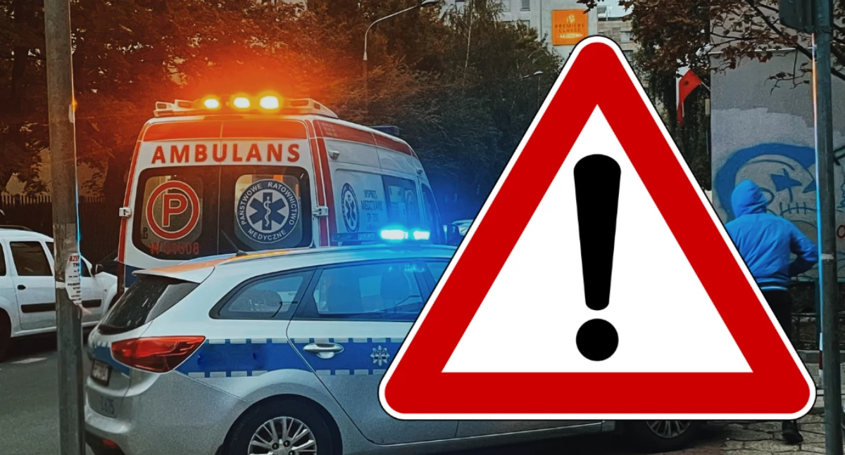 Działania służb, Poważny wypadek Koszykowej Rover wjechały przystanek osoby ranne - zdjęcie, fotografia