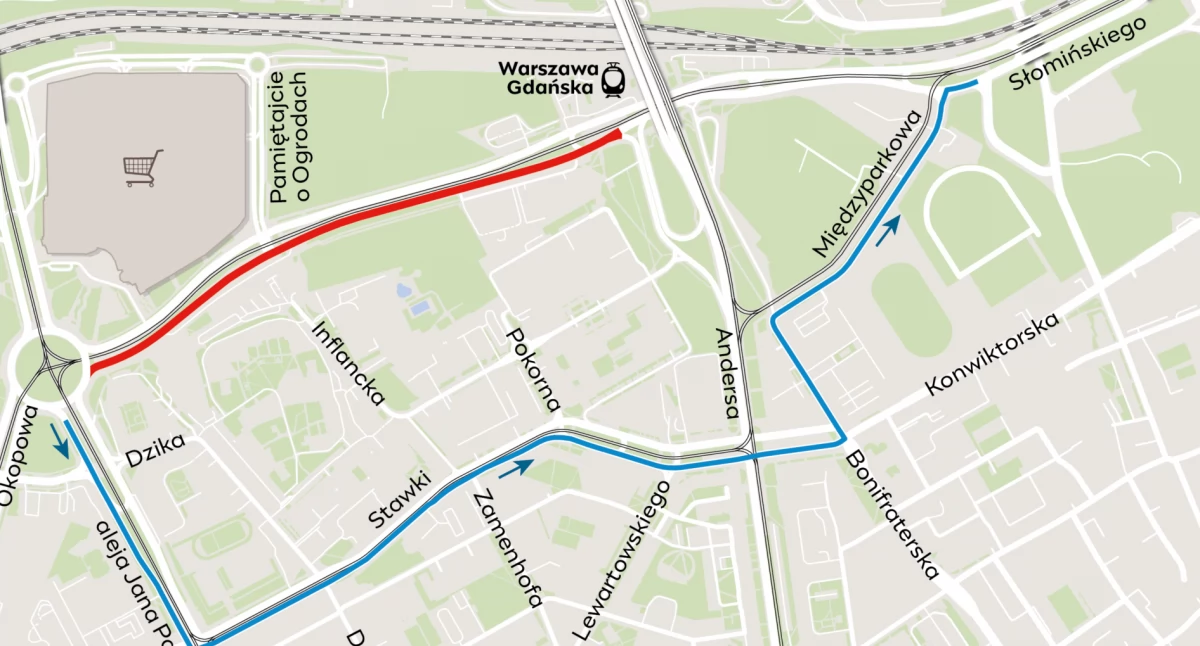 Ulice, Weekend przejazdu stronę mostu Gdańskiego spore zmiany ruchu! - zdjęcie, fotografia