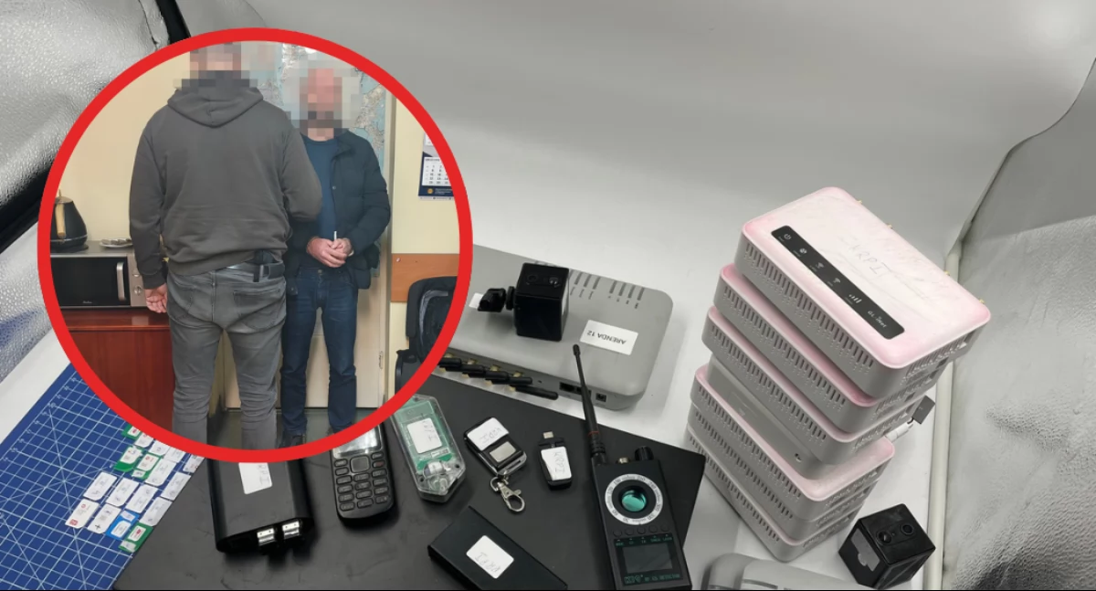 Działania służb, ZATRZYMANIE trzech obywateli Ukrainy detektorem podsłuchów sprzętem hakerskim - zdjęcie, fotografia