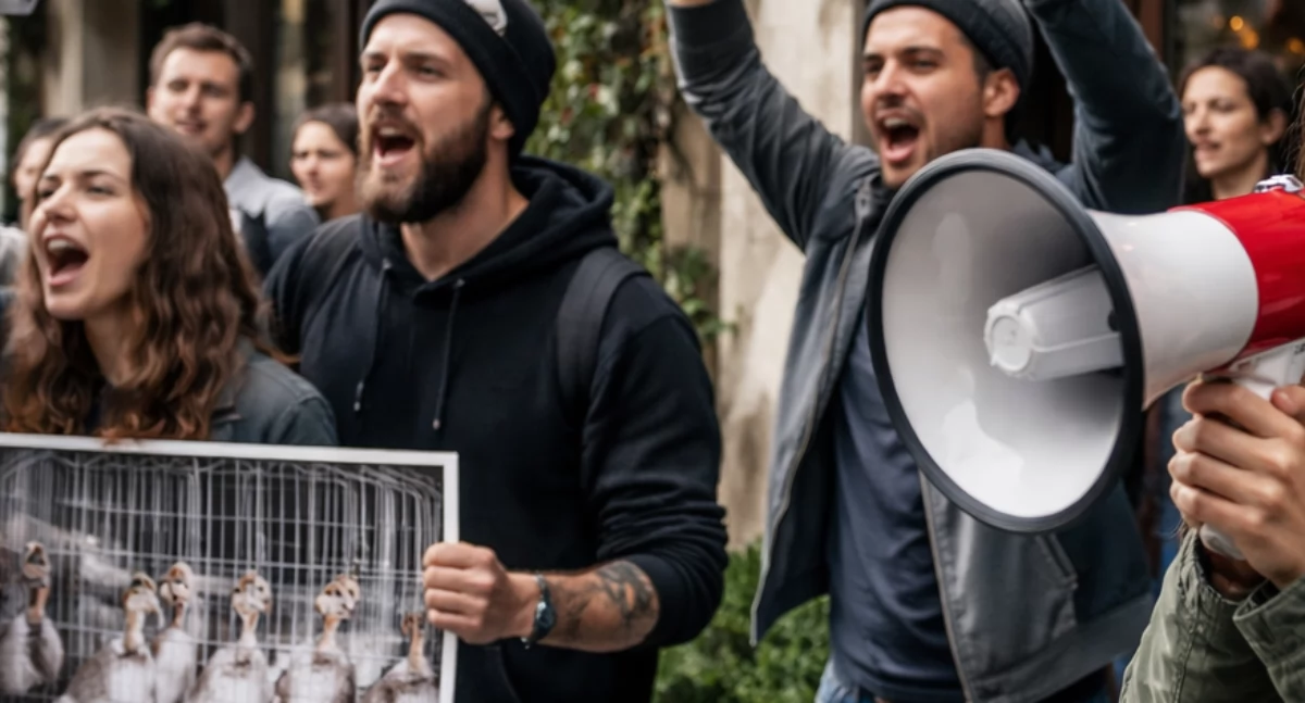 Aktualnosci , Kontrowersyjne danie znika warszawskich restauracji protestach prozwierzęcych aktywistów - zdjęcie, fotografia