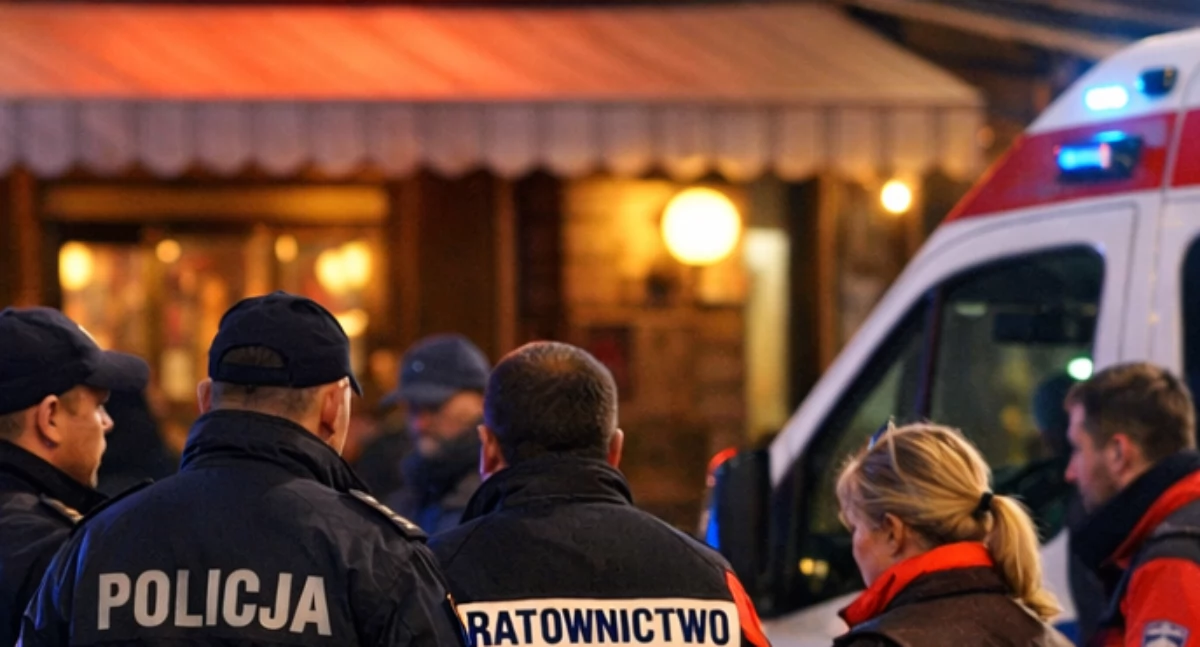 Działania służb, Bójka pubie Krakowskim Przedmieściu kelner zaatakowany przez obywateli Włoch - zdjęcie, fotografia