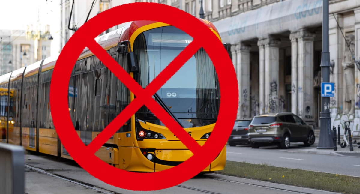 Ulice, Remont torowiska centrum Warszawy! Czerwiec lipiec tramwajów Śródmieściu - zdjęcie, fotografia