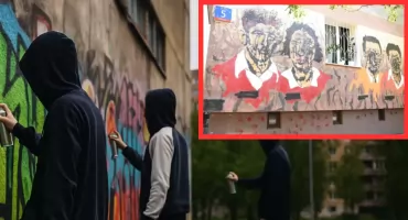 Zdewastowany mural! Podejrzenia wobec propalestyńskich aktywistów?