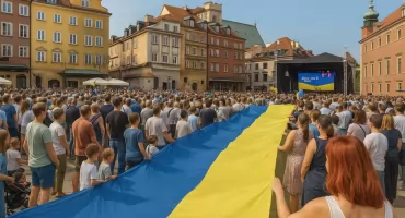 Dzień Niepodległości Ukrainy - wielka akcja wsparcia na Placu Zamkowym